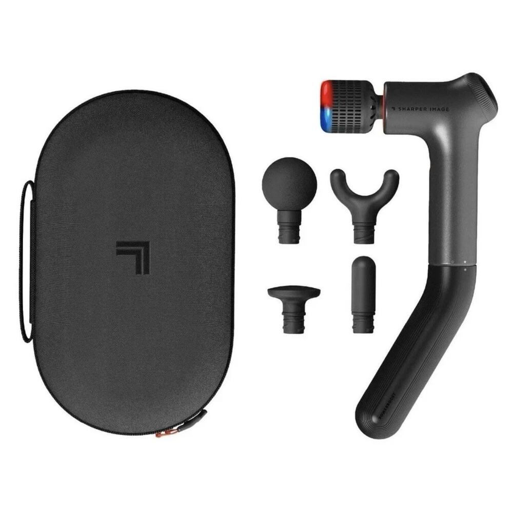 Sharper Image Heated Massage Gun Hot Cold Percussion Massager New